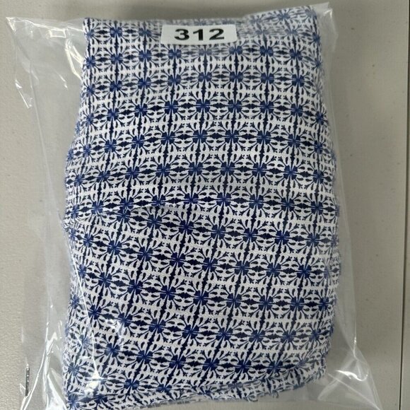 Tularosa x Revolve Ruffle Mini Dress Blue White Size S Surplice Long Sleeve - Picture 11 of 11